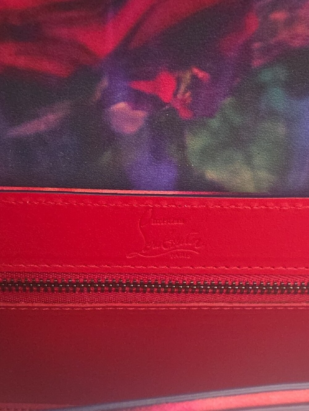 Christian Louboutin Loubi54 Crepe Satin Roses Small Crossbody (NWT)COA💙🌹💙 - Picture 11 of 16